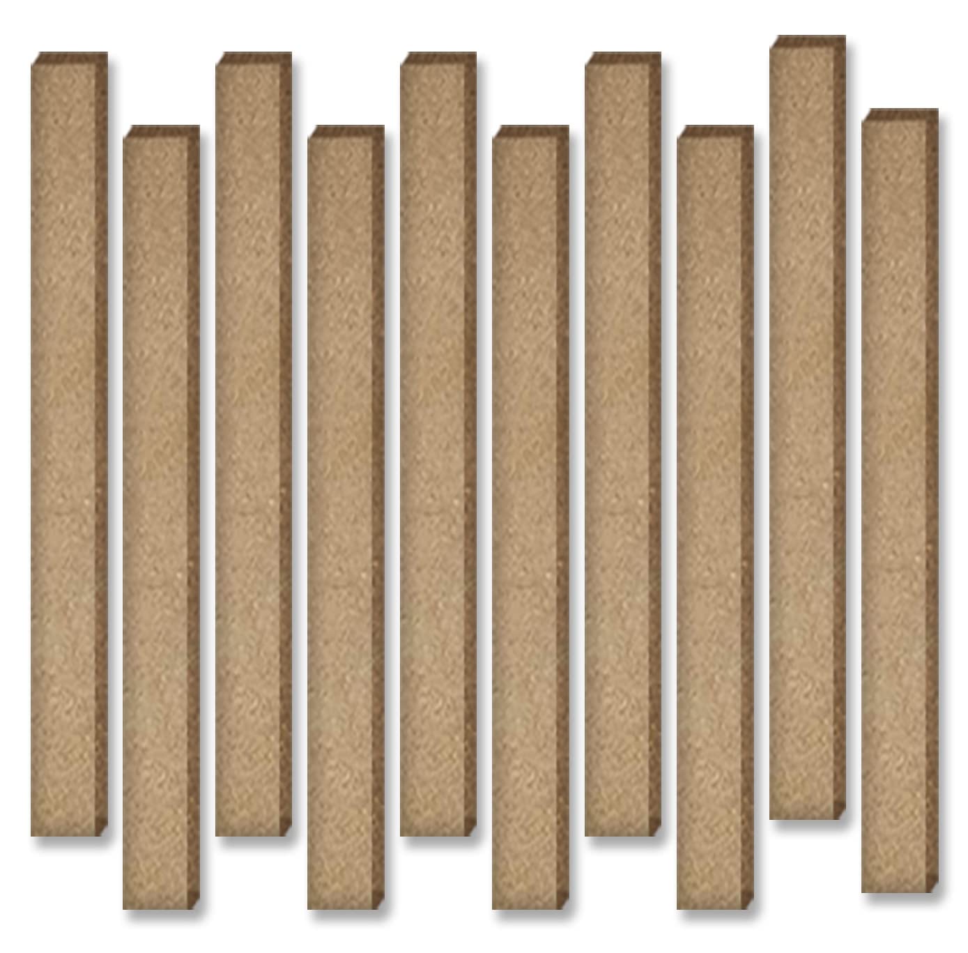 WOODCRAFT ORIGINALMDF Sticks dowell for Art and Craft Projects (30cm)