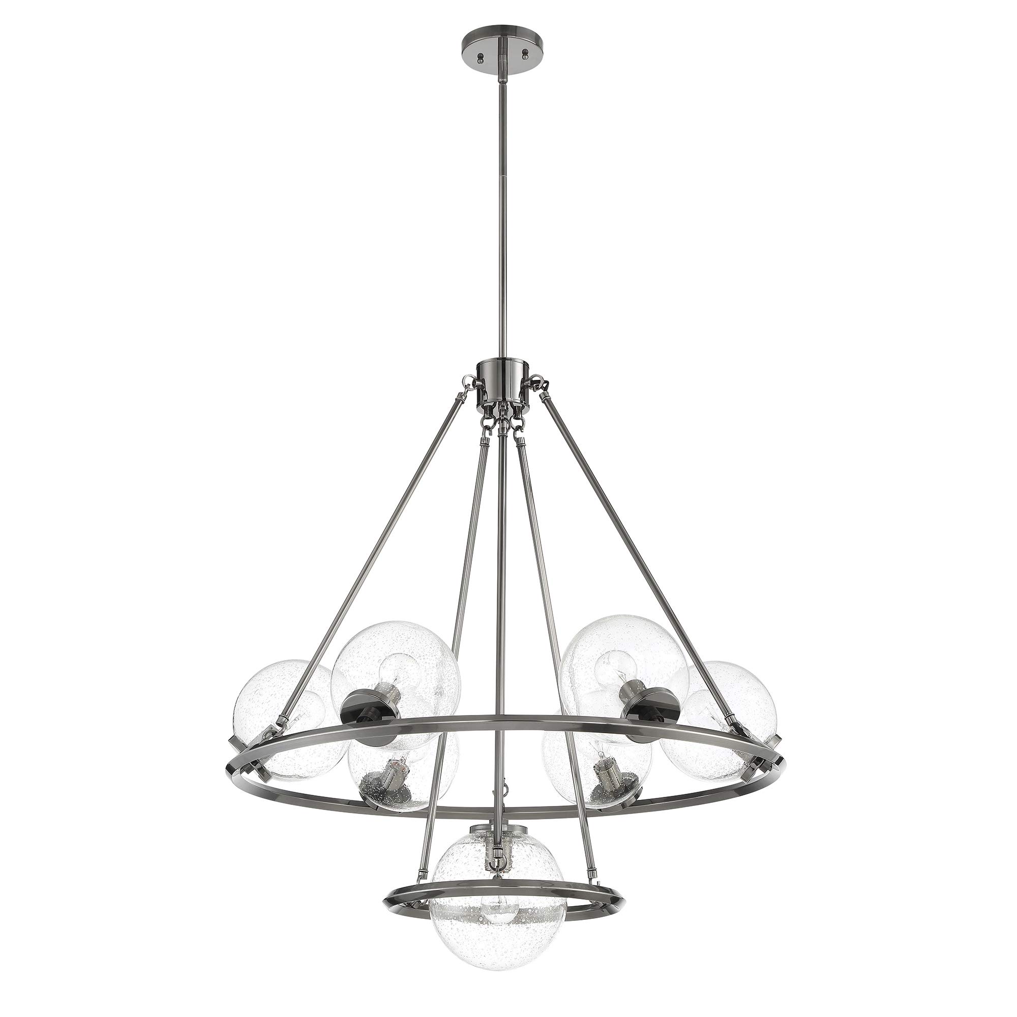 Sunset Lighting F26117-57 Sunset Chandelier, Antique Gunmetal