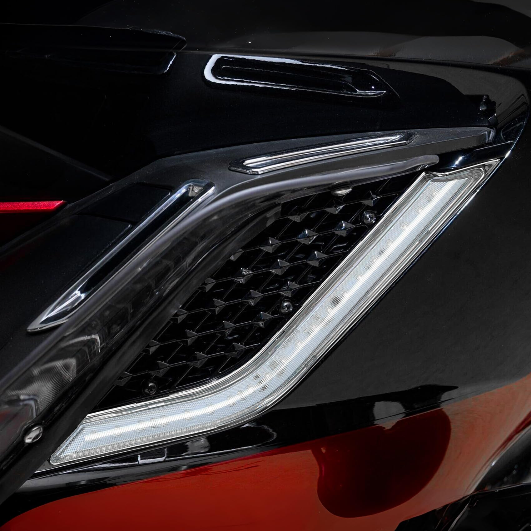 XMT-MOTO LED Radiator Grill Panels Decorative Light Fit For Honda Goldwing GL1800 2018-2024