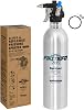 FIRSTINFO Air Refillable Brake Cleaner Spray Bottle, 650ml Aluminum Aerosol Pressure Sprayer, Max 110 PSI, Reusable Can with Mist Spray Nozzle for Auto Repair & Degreasing, A1634