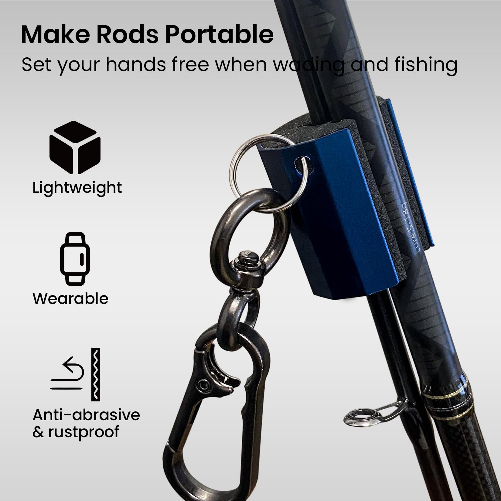 wearable fishing rod holder Amazon.com: Pristis 3 Pack Fishing Rod Clips, Wearable Rod Holders with  Keychain, Portable Hand-free Stainless-steel Fly Fishing Pole Accessory  Tackle with Carabiner, Rustproof Durable Assistant Tool Gear : Sports &  Outdoors