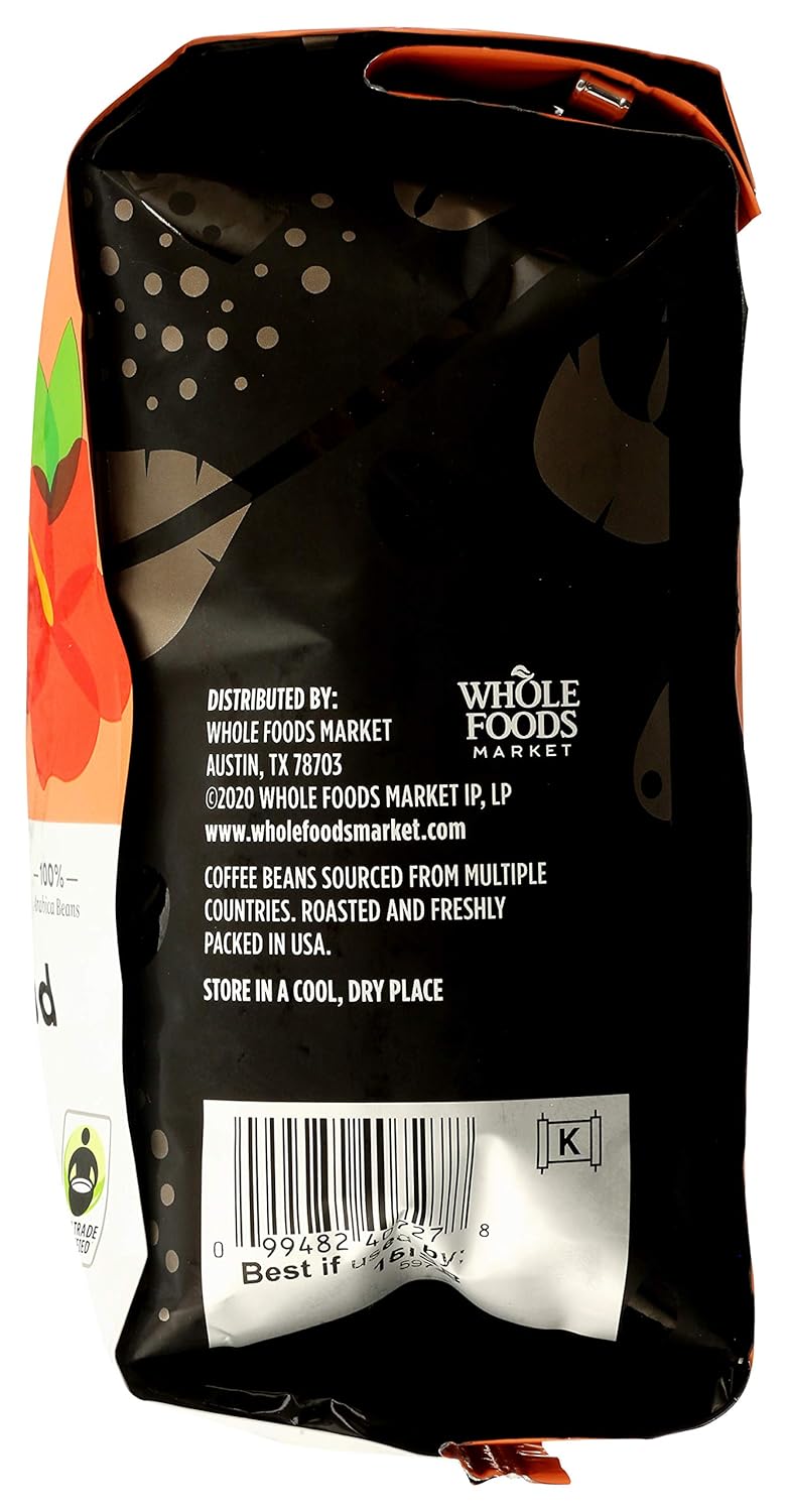 365 by Whole Foods Market, Island Blend Whole Bean Coffee, 24 Ounce (Pack of 2)