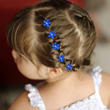 Amazon.com : YISSION Dark Blue Flower Hair Accessories - 20Pcs