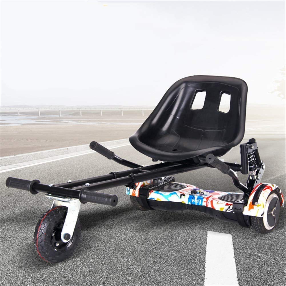 Sedile Hoverboard Auto Bilanciamento Seggiolino Go Cart Compatibile con Classic 6.5"a 10" e off Road 8.5"Auto Balance Board Lunghezza Regolabile Segui la Tua tavola Scivolando ed