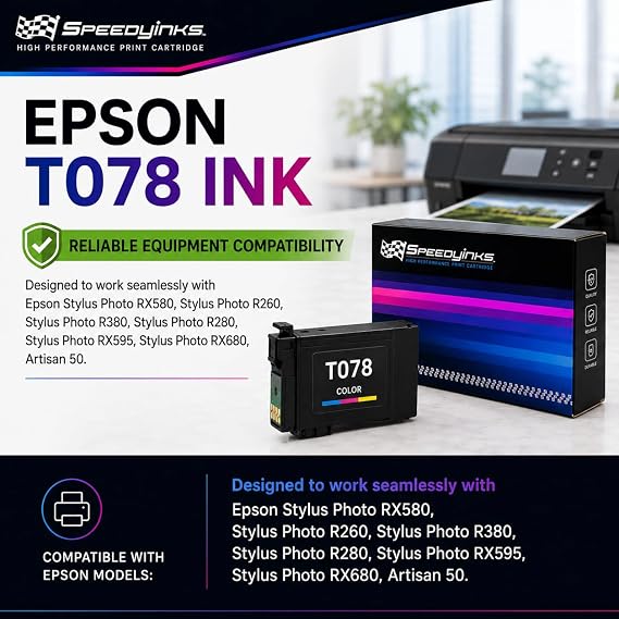 SPEEDYINKS Remanufactured Ink Replacement for Epson T-078520 (LCC)