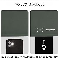 Vista 26 de Magic Drapes Cortina opaca plisada doble para oscurecer la habitación, a prueba de derrames, con aislamiento térmico, lavable a máquina, paneles