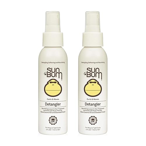 Miniatura 3 de Sun Bum Desenredante de rizos y ondas tratamiento hidratante vegano y libre de crueldad animal para cabello ondulado y rizado 4 onzas