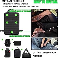 Vista 5 de Paquete de 7 organizadores tácticos de respaldo de asiento organizador de camión con 6 bolsas desmontables universal para automóvil, camión, Ford