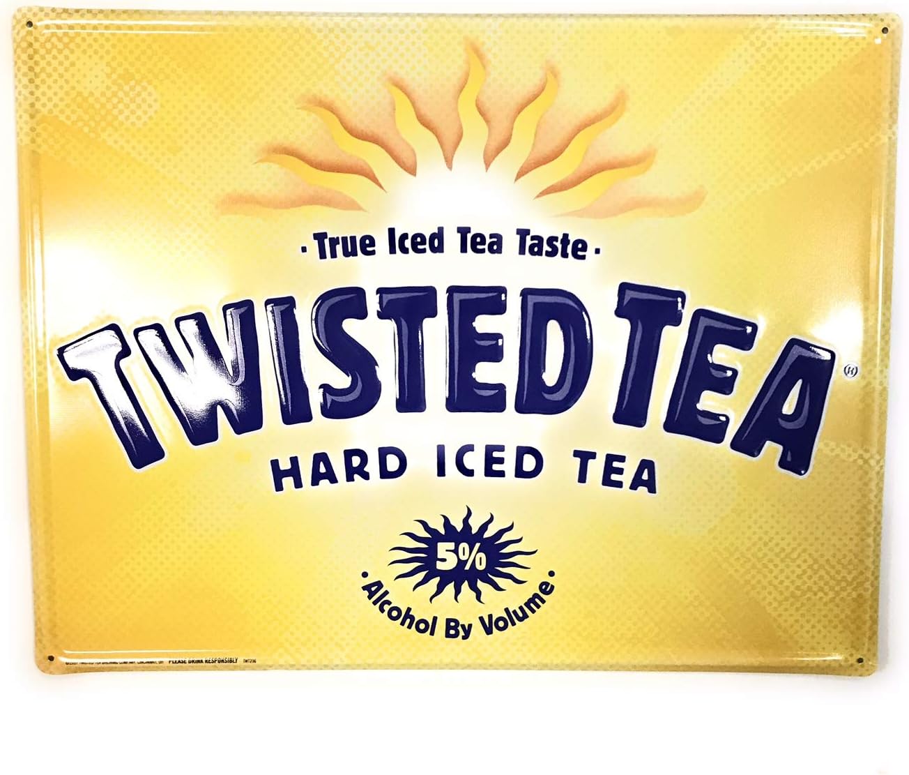 Twisted Tea Hard Iced Tea 2017 Metal Sign 17.5" x 13.5"