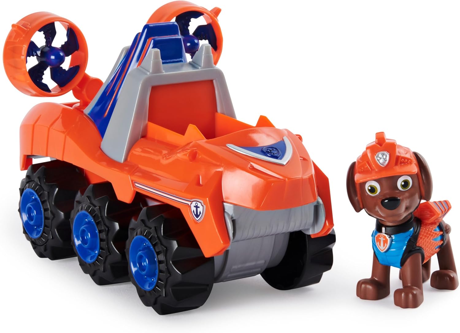 PAW Patrol Dino Rescue Zuma’s Deluxe Rev Up Vehicle with Mystery Dinosaur Figure