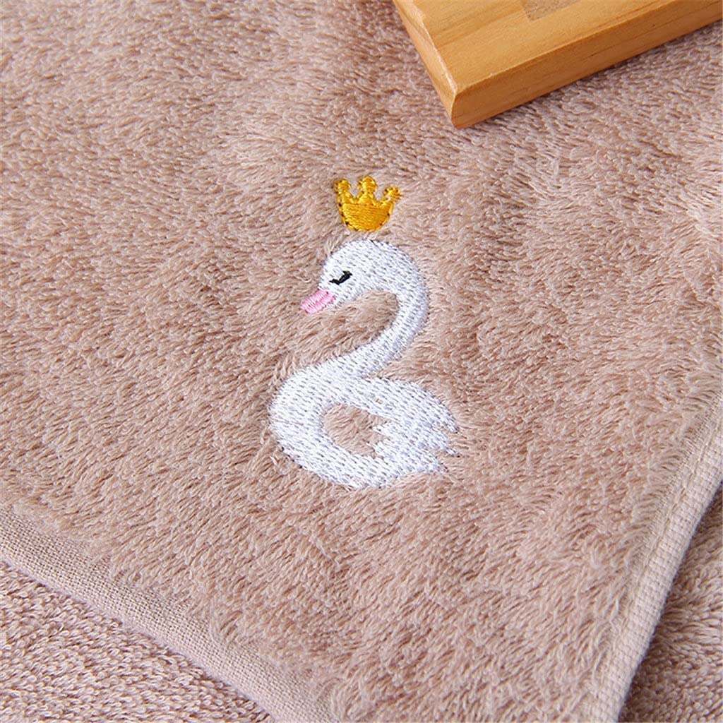 5PCS Children's Towel Pure Cotton Cartoon Children's Face Wash Towel Soft Absorbent and Non-linting (Color : A Size : 5025cm) (A 50 * 25cm)