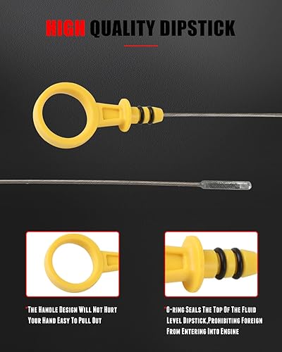 Miniatura 333 de CCIYU L3G6-10-450F - Varilla de aceite de motor de repuesto para Mazda 3 2012-2015 para Mazda 5 2011-2013 para Mazda 6 2010-2012 para Mazda CX-7 Dip