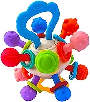 Brinquedo Bebe Mordedor Montossoriano Atividades Sensoriais Kidino Bola Atomica Atomic Ball
