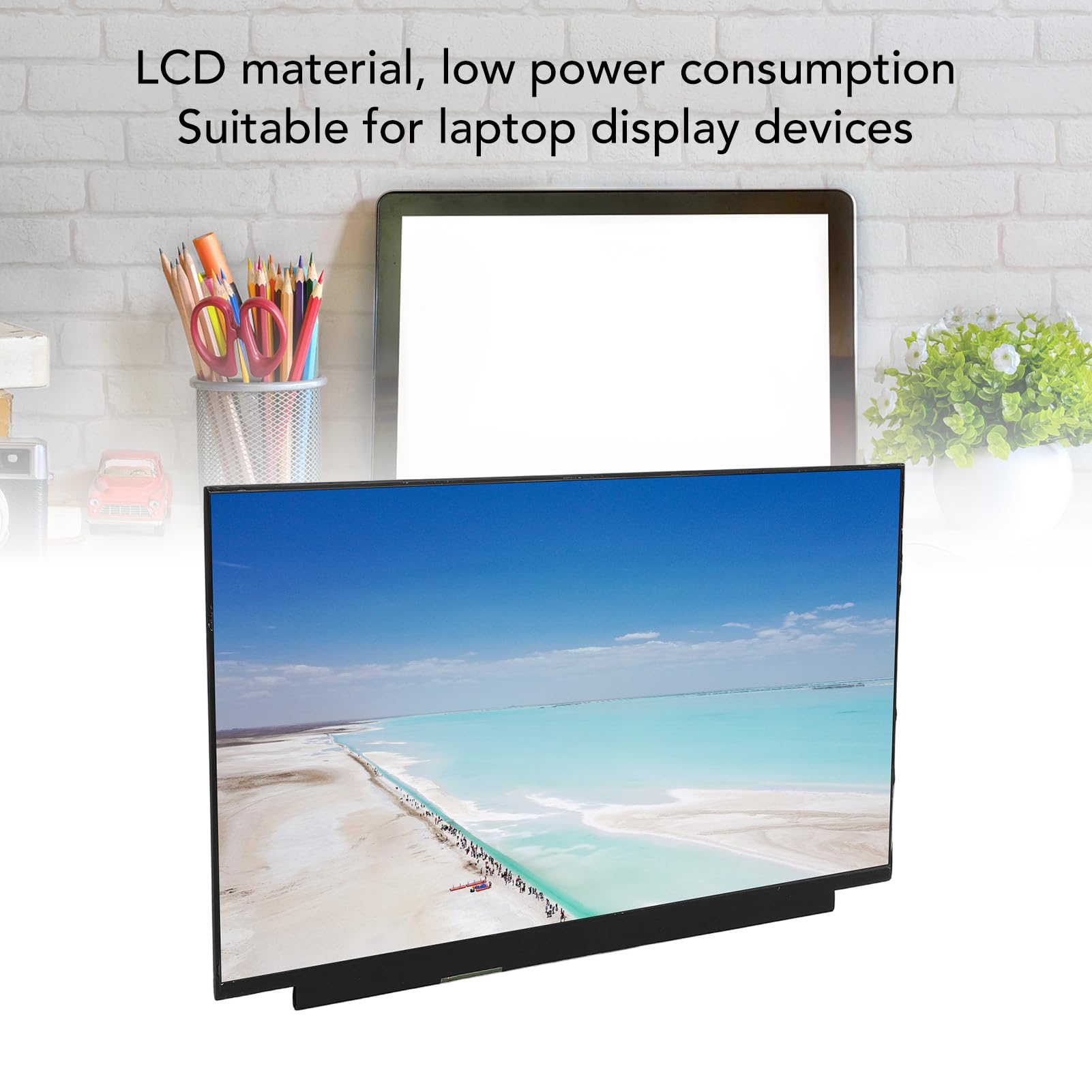 Reemplazo de la Pantalla LCD, Pantalla LCD de la Computadora Portátil de Reemplazo Mejoradas de 30 Pines de Consumo de Baja Energía Profesional para Oficina