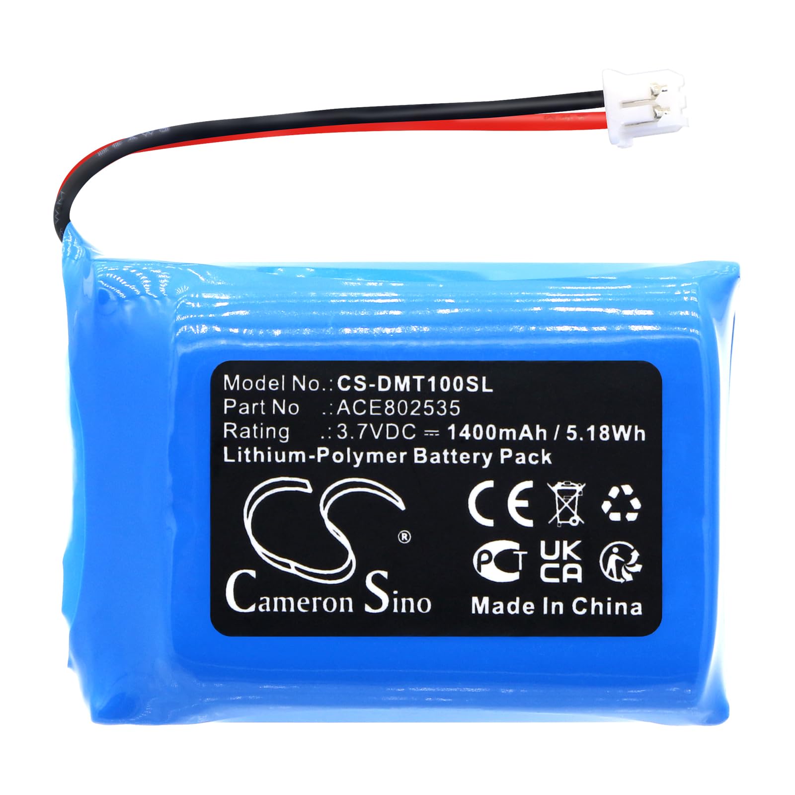 CS Cameron Sino 1400mAh / 5.18Wh Replacement Battery for Divoom Macchiato, ACE802535