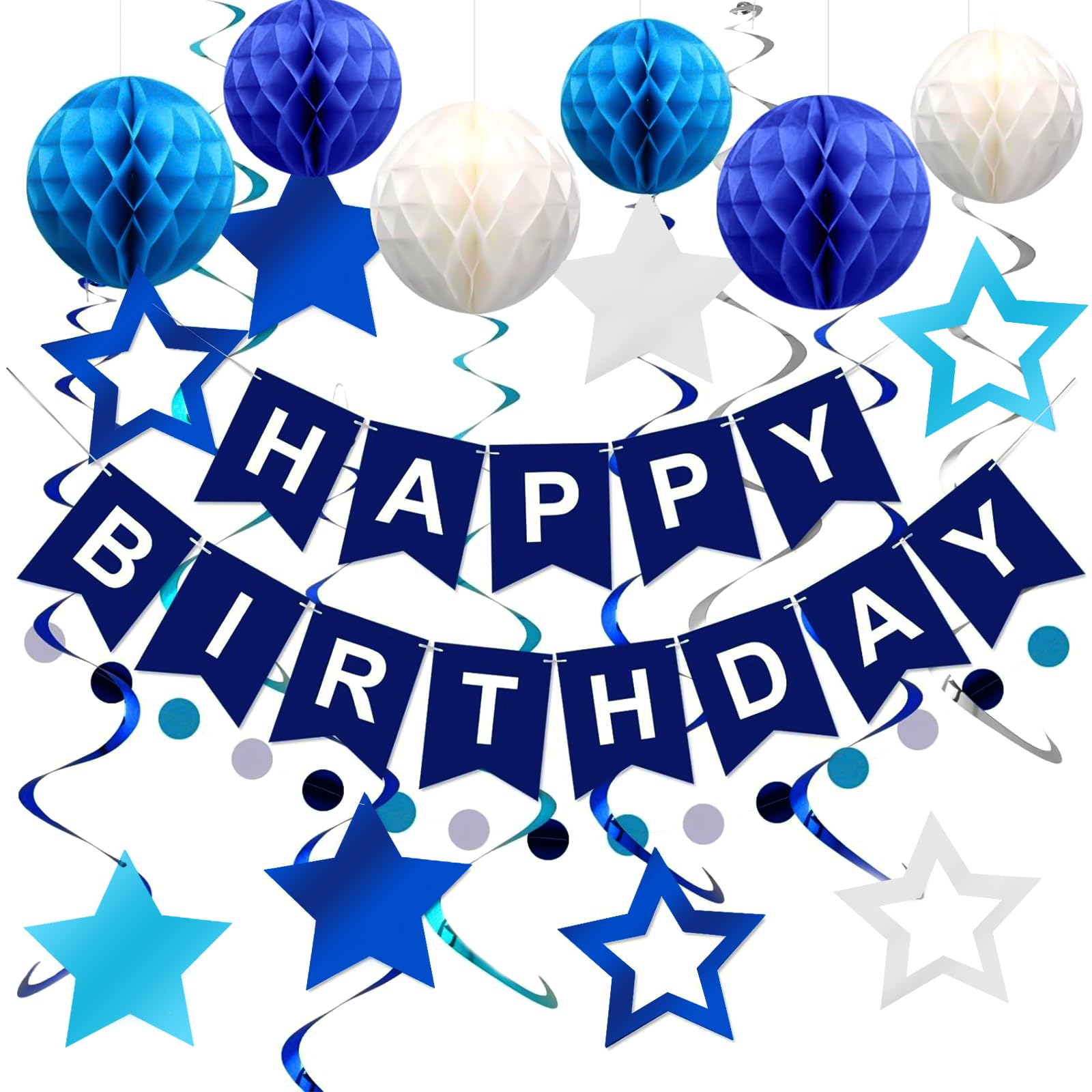 Striscione Olografico Blu Per Festa Di Compleanno: 3,9m, Decorazioni Per Interni/Esterni, Ragazzo - 2