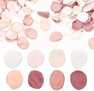 400 Pcs Silk Rose Petals Artificial Flower Petals for Wedding Proposal Valentine's Day Throwable Decorative Artificial Flowers for Flower Girl petals Table Centerpieces Wedding Aisle Decorations
