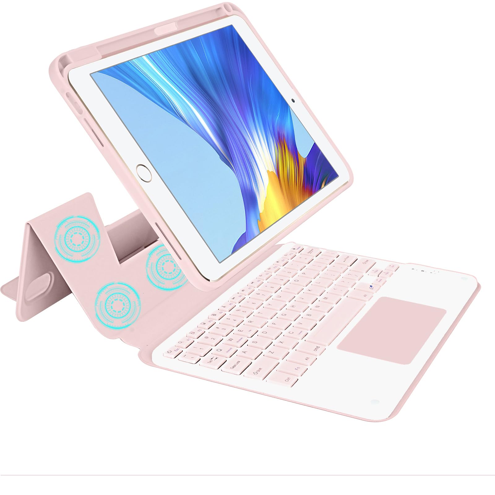 Keyboard Case for iPad Air 11-inch (M3 2025/M2 2024)& Air 4th/5th Gen (2022/2020) - Multi-Touch Trackpad - Detachable Bluetooth Keyboard Case with