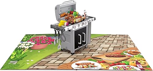 Miniatura 3 de Liif BBQ Grill - Tarjeta de felicitación 3D para el día del padre, tarjeta de cumpleaños para papá, hombres, marido, hermano, jefe, amistad, con