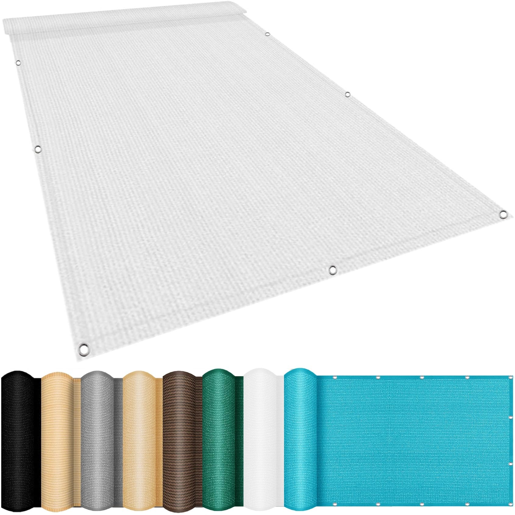 Voile d'ombrage rectangulaire pour terrasse et repas en plein air