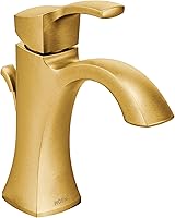 Vista 12 de Moen Voss - Llave de baño de arco alto, una manija, un solo agujero, níquel cepillado, con montaje de desagüe, 6903BN