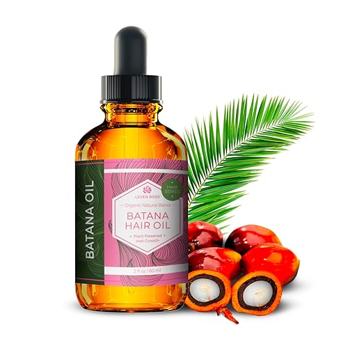 Leven Rose Aceite de batana orgánico para el crecimiento del cabello, 2 onzas Repara puntas abiertas, cabello seco dañado, apoya la producción de