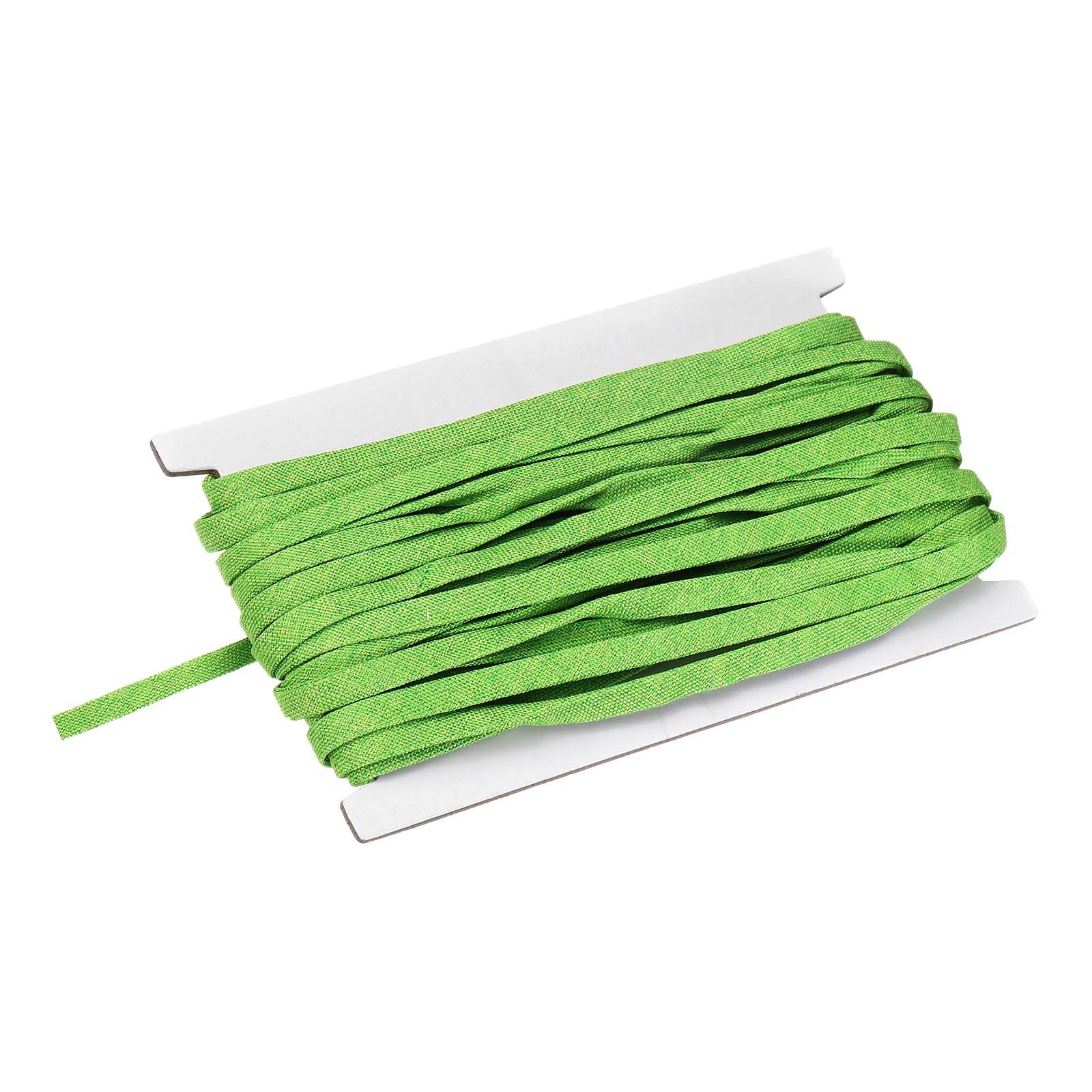 sourcing map Double Fold Bias Binding Tape, 1/4 Inch x 15 Yards Cotton Twill Tape Trim Ribbon for Sewing Wrapping Craft DIY, Green