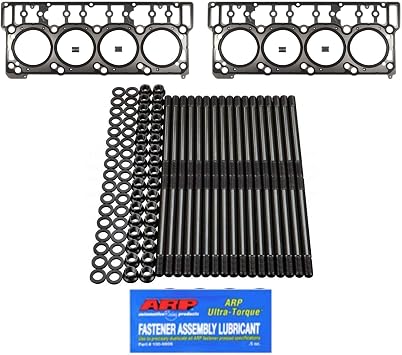 6.0L Revive Kit w/ARP Studs and Head Gaskets - Fits Ford 6.0L 6.0 Powerstroke Kit - 2003-2005.5 18MM Dowel - DK Engine Parts 18-1RA