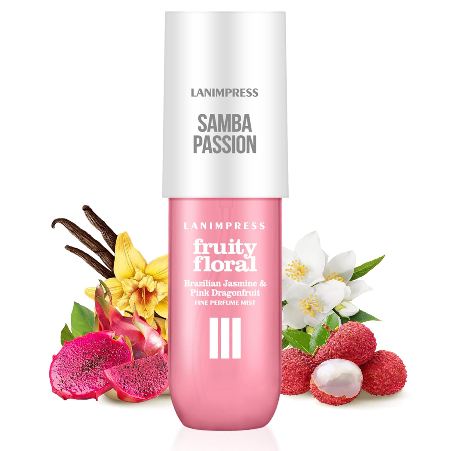 Perfume – No.3，Body Spray For Women（Eau De Perfum） Hair & Body Fragrance Mist，Fresh Fruity & Floral Flavors Gourmet Tune（Red Pitaya + Vanilla + Jasmine ） Perfumes For Women（3 fl oz）