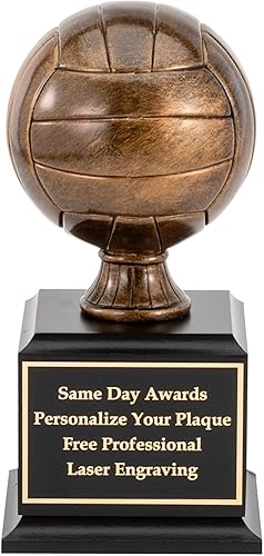 Trofeo de voleibol premium de 9 pulgadas, grabado incluido
