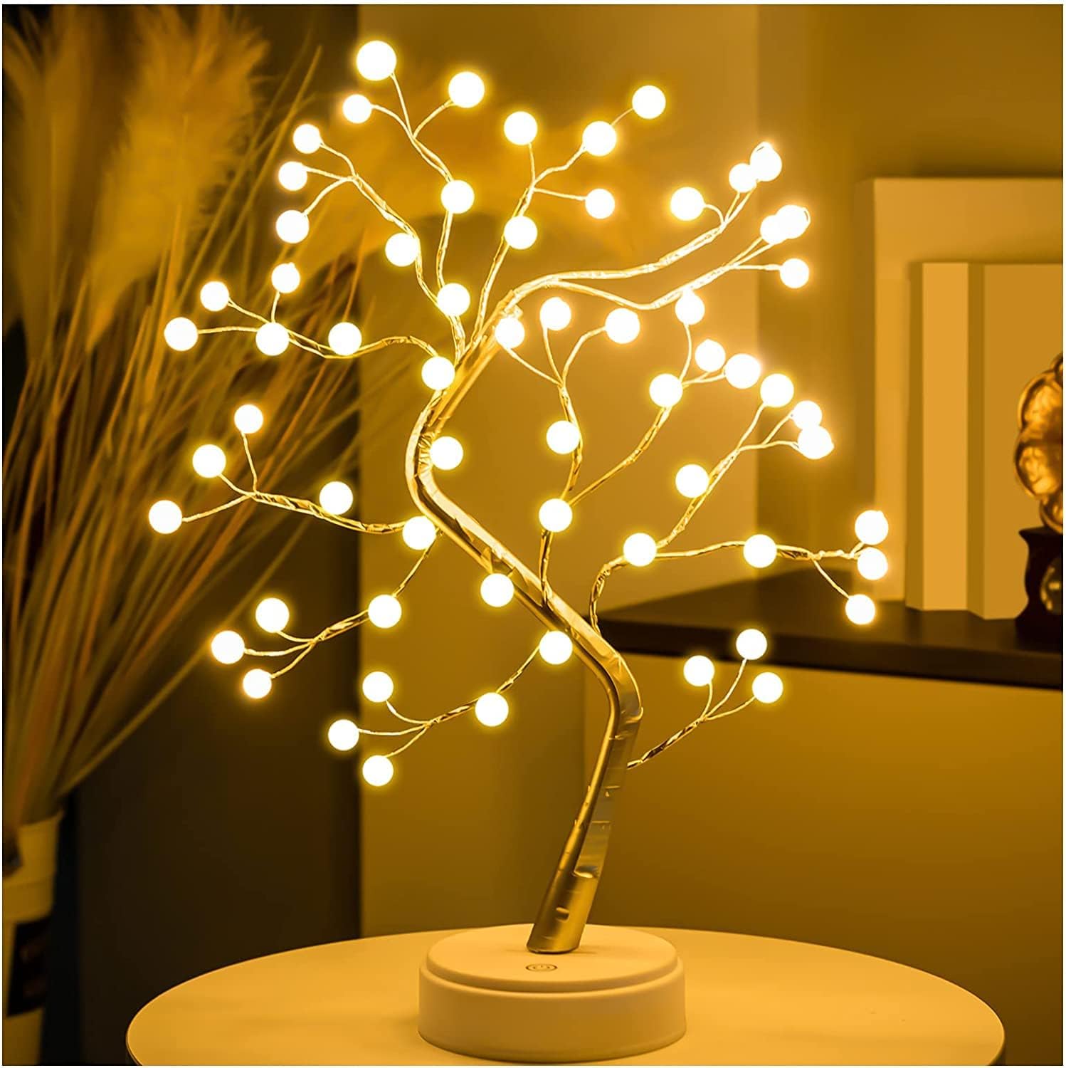 Tree Lamp for Baby Room Decor,Pearl Fairy Lights Spirit,Bonsai Light, LED Tree Lamp,Twinkling Light Decoration for Room,Wedding,Bedroom,Gifts (36 Pearl)