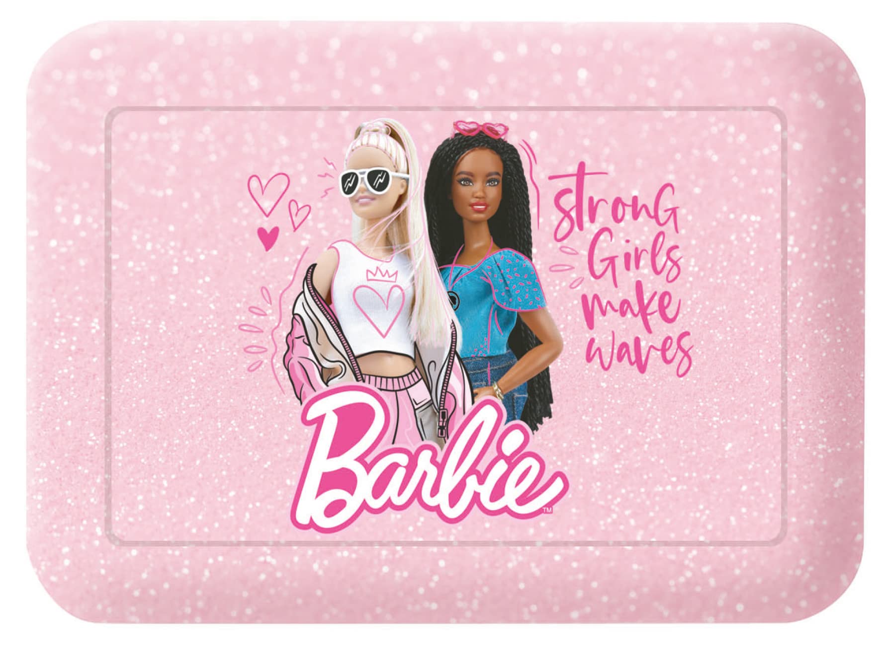 ILS I LOVE SHOPPING Set Regalo Portamerenda + Tazza in confezione regalo Senza BPA per Bambini Merenda Scuola Asilo BARBIE