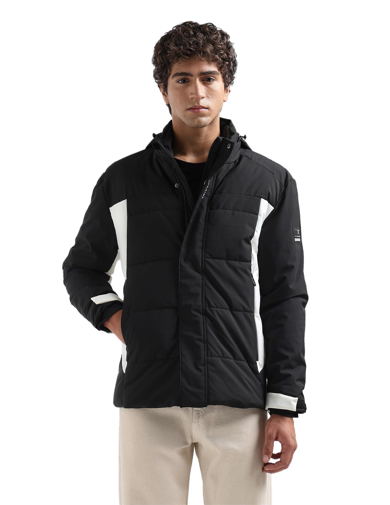 flying machine Corp Slay Colour Blocked Puffer Jacket-picture-56