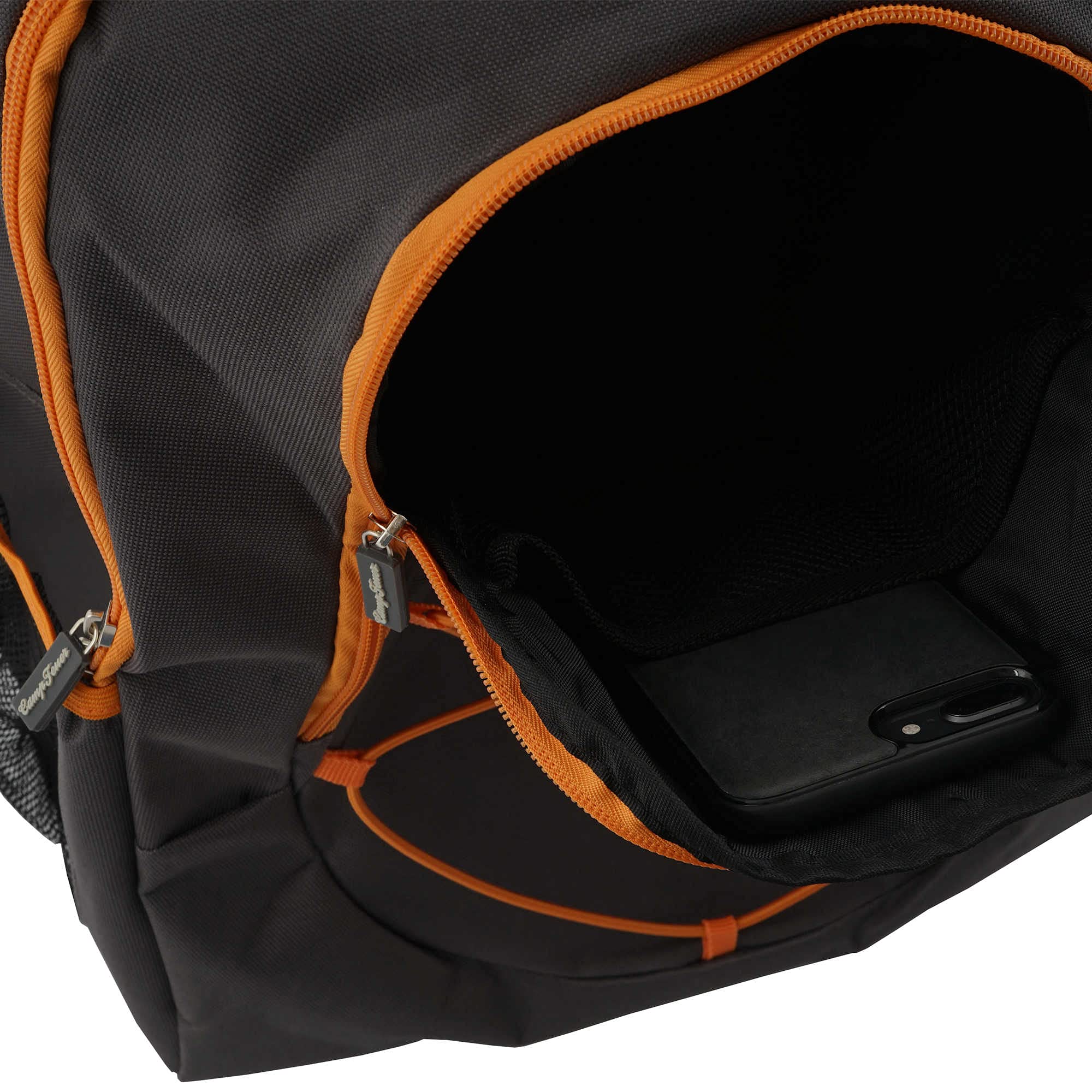 CampFeuer Zaino di Raffreddamento 30L Nero Borsa di Raffreddamento Grande Impermeabile Ultraleggero Signore e Signori o per Il Barbecue Camping Picnic Lavoro Escursionistico Camping