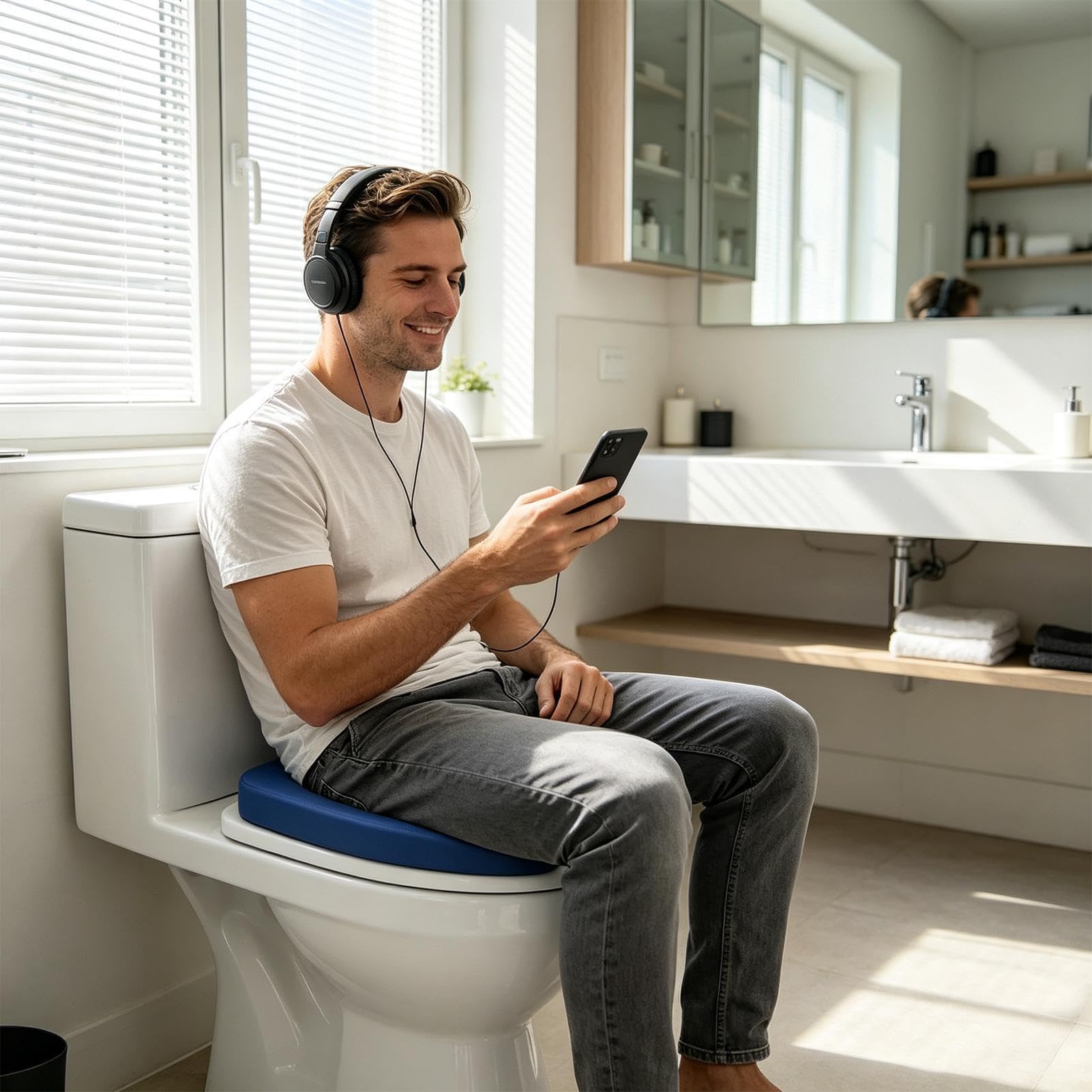 Toilettensitzerhöhung Töpfchenerhöhung Wasserdichtes Sitzkissen Booster