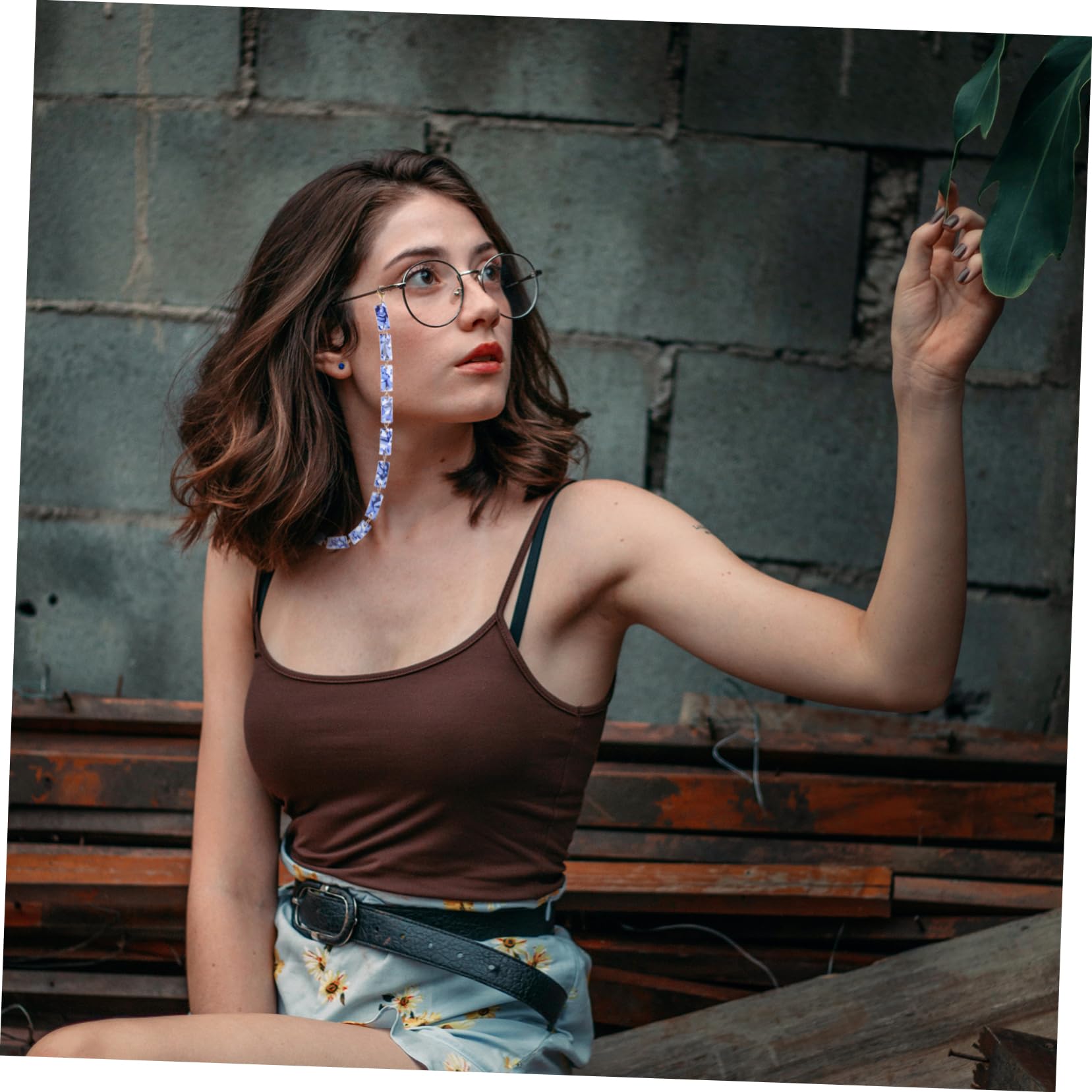 VALICLUD 6piezas Cadena De Acrílico Para Gafas y De Azul Púrpura y Leopardo Accesorios Creativos y Duraderos Para Decorar y Sostener Gafas y