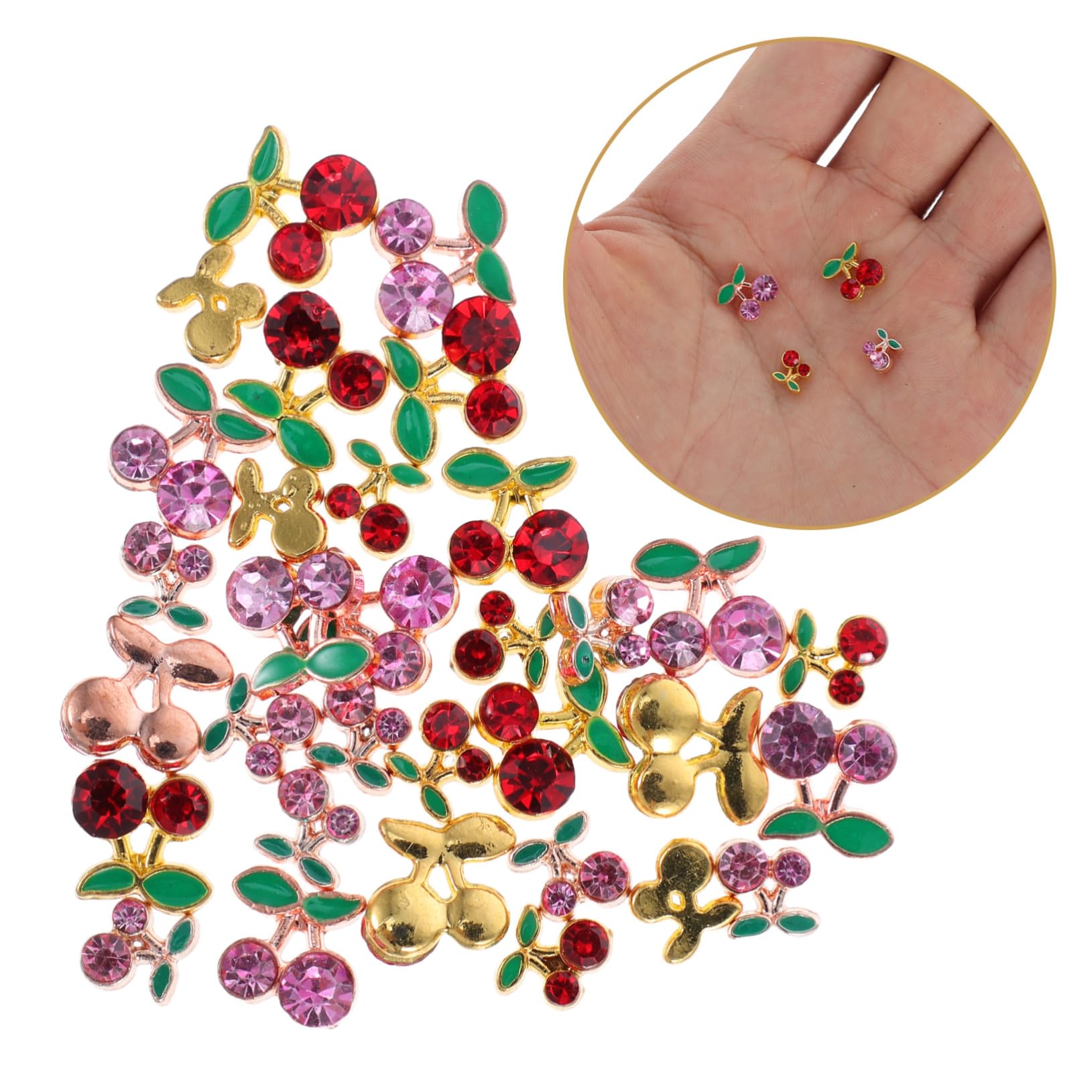 CALLARON 5 Set Decorazioni Per Unghie Charm Eleganti Per Nail Art E Te Per Unghie Sfavillanti E 32 Pezzi*5