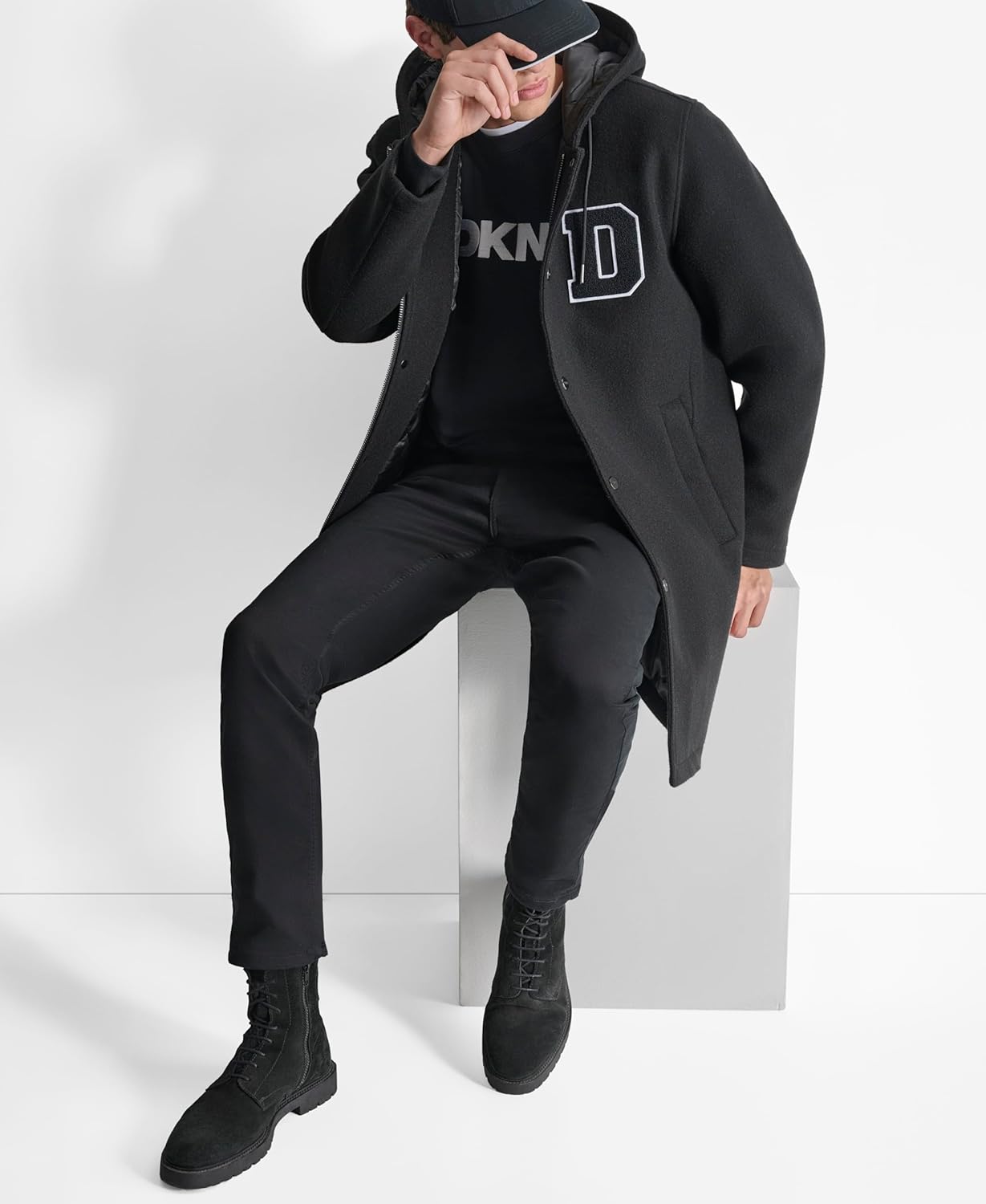 DKNY Men's Water Resistant Hooded Fashion Cold Weather Jacket - Image 4