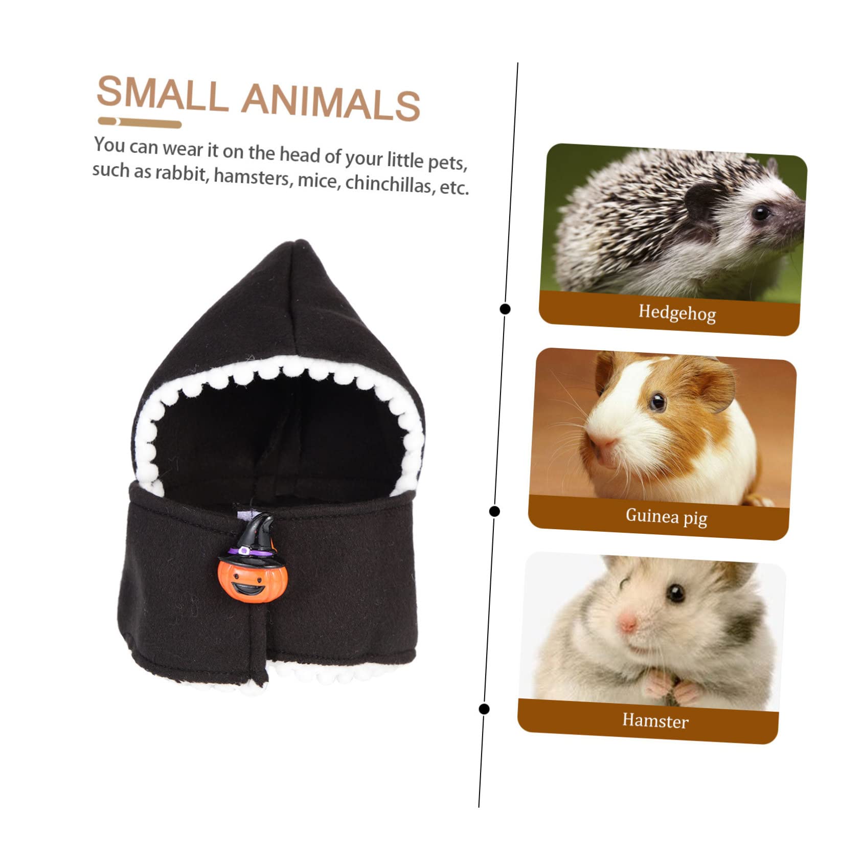 Didiseaon 5 Pz Cappello Di Halloween Maglione Per Coniglio Cappello Da Festa Di Compleanno Per Gatti Vestiti Di Coniglio Berretto Cosplay Per Cani Cappotti Per Conigli Cotone Cucciolo Zucca