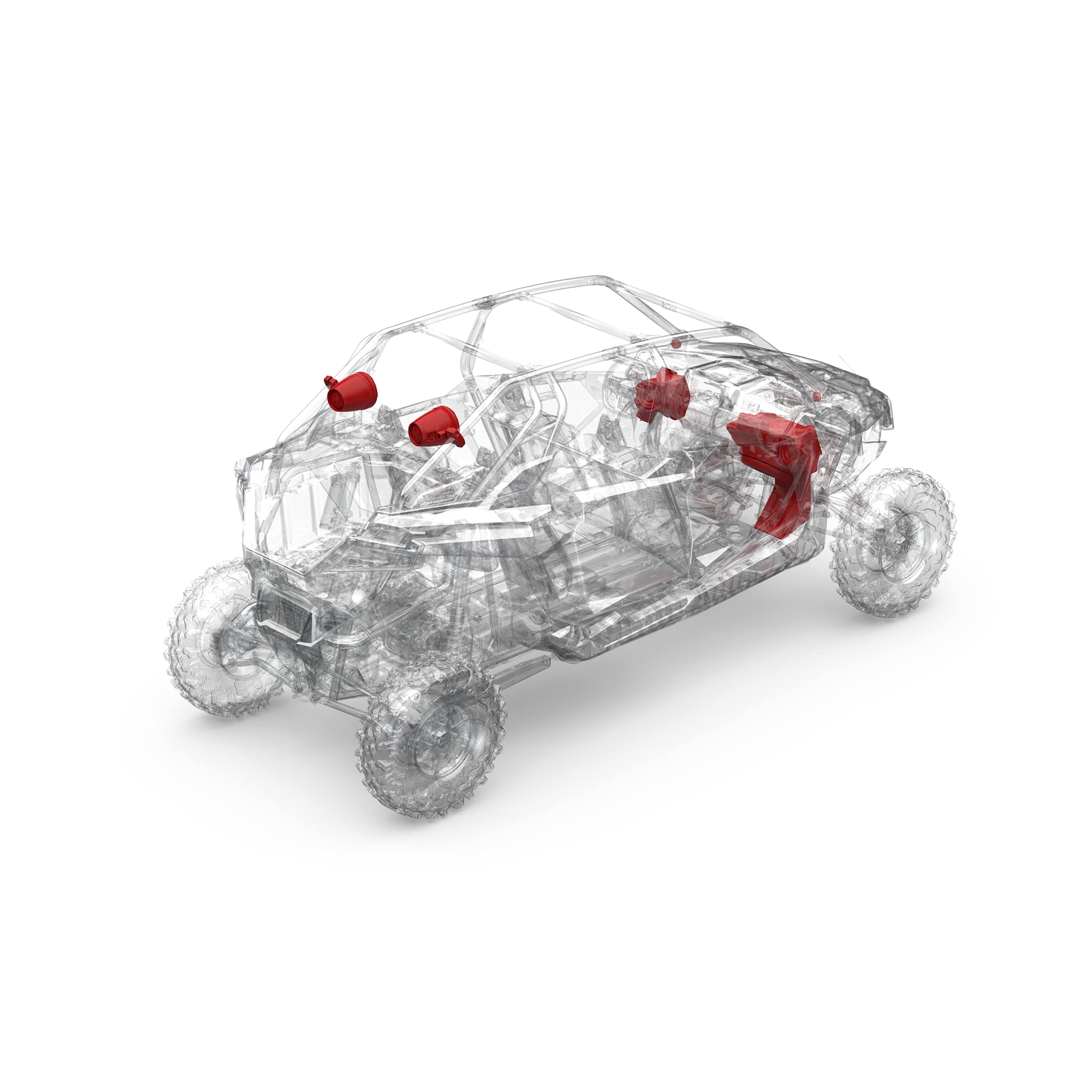 Rockford Fosgate RZR19RCPXP-STG5 Audio Kit: Ride Command Interface, 1500-Watt Amp, Front Speakers & M2 Tweeters, M2 Color Optix 10” Subwoofer & 6.5