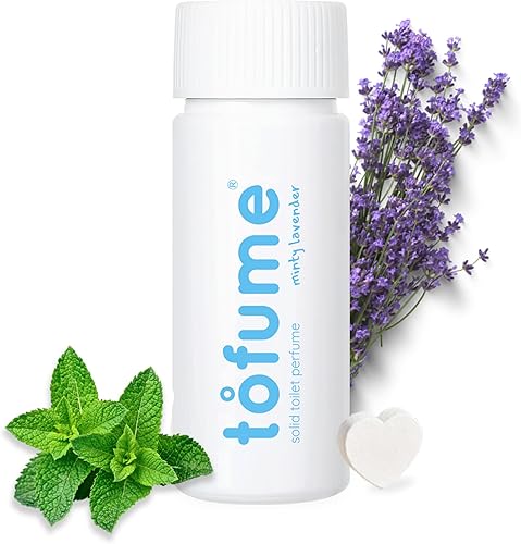 Ambientador de baño efervescente - Lavanda menta fresca - Desodorizador de inodoro, eliminador de olores de baño, ambientador de inodoro, tabletas