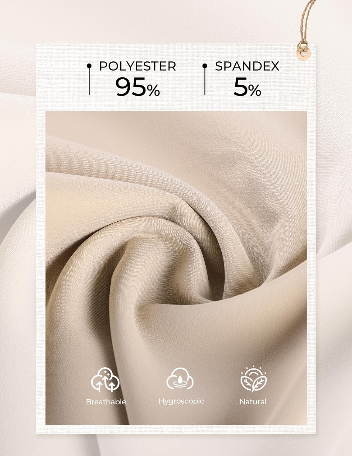 GRACE KARIN Dress Pants Women, High Waisted Wrinkle Free Work Trousers Slacks with Pockets, Office Business Casual Outfits - Image 5