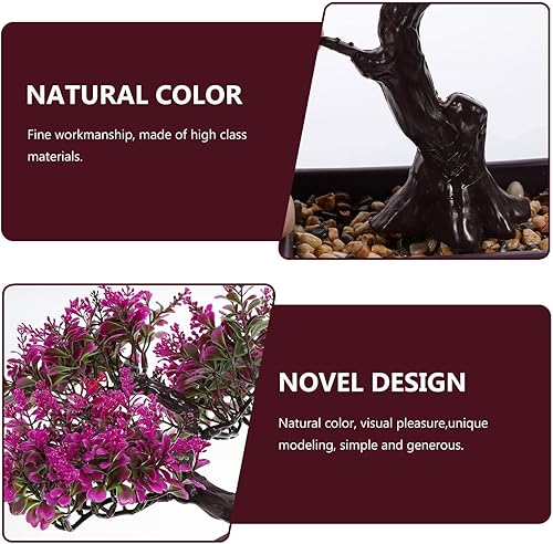 Miniatura 4 de Árbol falso de bonsái, plantas artificiales en maceta, plantas de plástico, adorno de bonsái para escritorio, decoración de boda, árbol bonsái de
