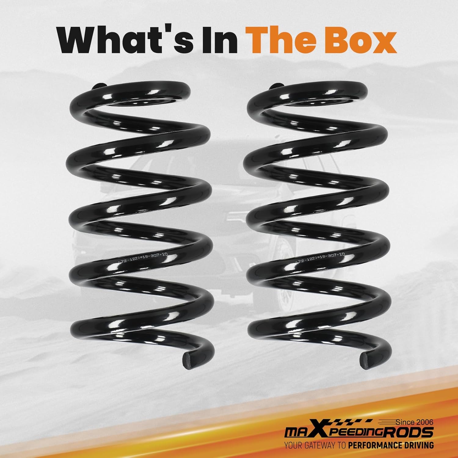 maXpeedingrods 3” Front Lowering Spring Kit for Chevy Silverado/Tahoe/Suburban/Avalanche 1500 2007-2015, for GMC Sierra/Yukon/Yukon XL 1500 2007-2015