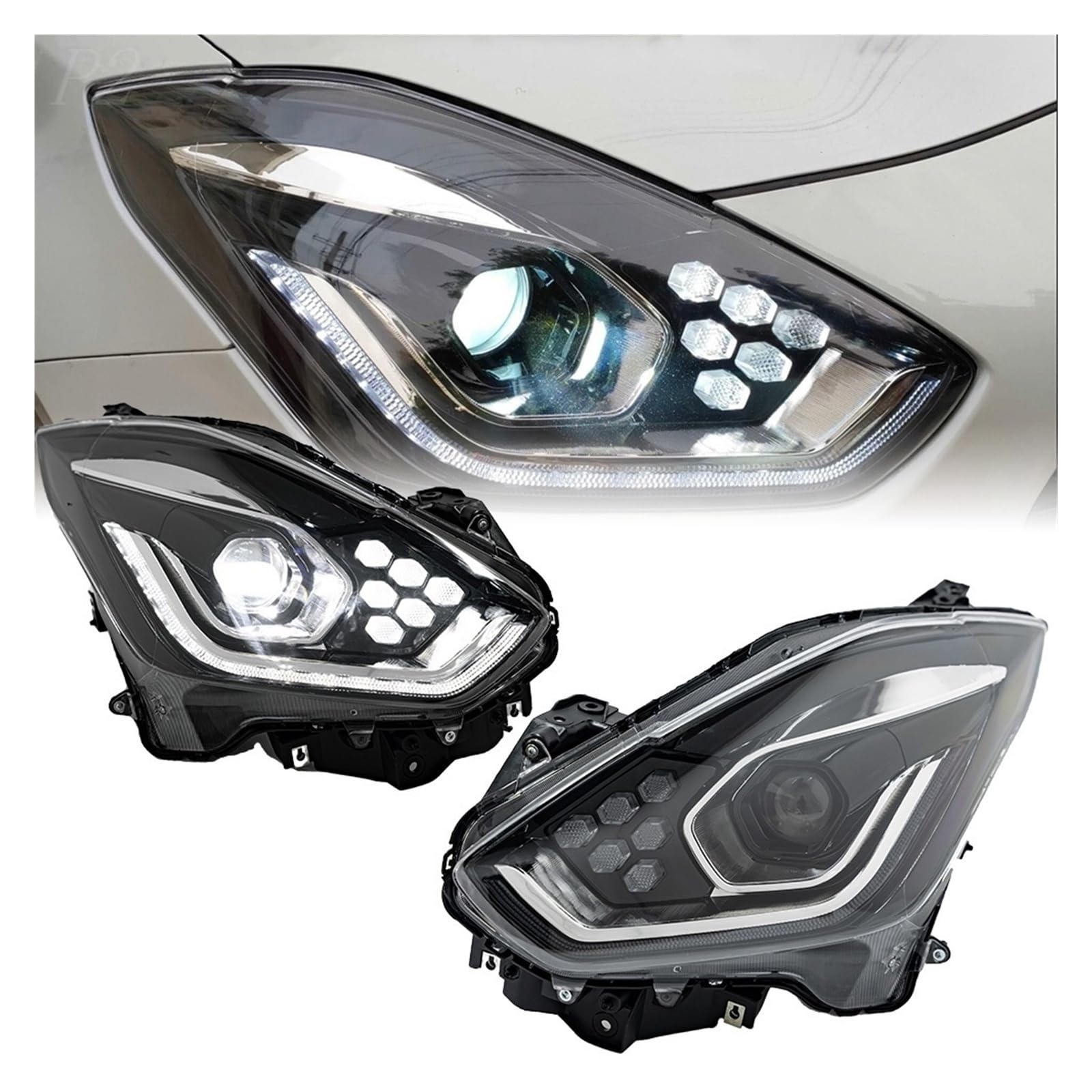 CMIJAHU Fit For SUZUKI Swift 2018-2021 LED DRL Hella Xenon Lens Hella Hid H7 Car Accessories Headlight(Left hand drive)