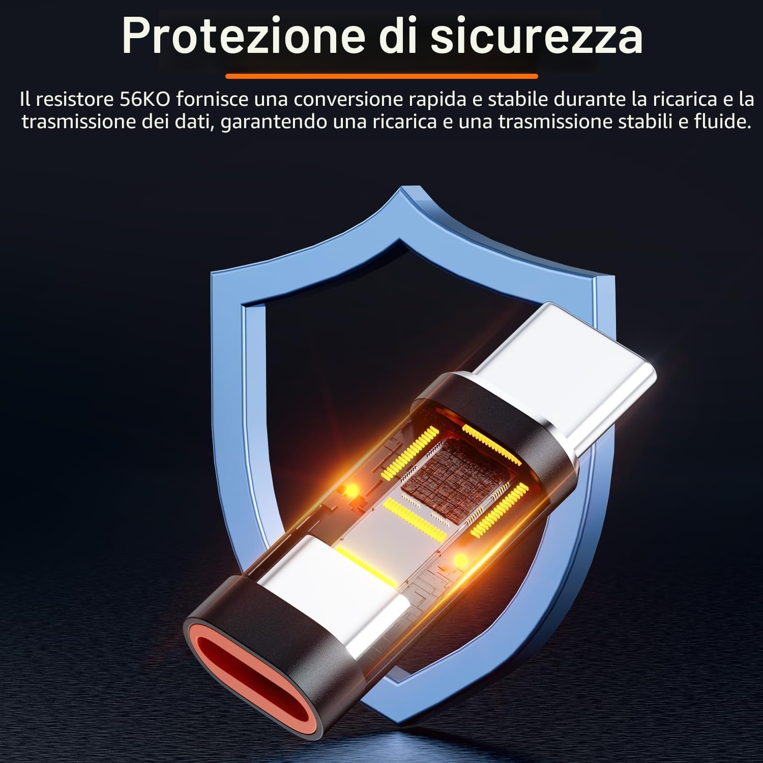 Adattatore Lightning a USB C 2 Pezzi PD27 66W Ricarica Rapida Trasmissione Dati per iPhone 17/16/15 Pad Galaxy Xperia Nero