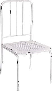 Better & Best 1402042 Silla de jardín con barrotes en Respaldo, Color Blanco, 30.00x31.00x63.00 cm