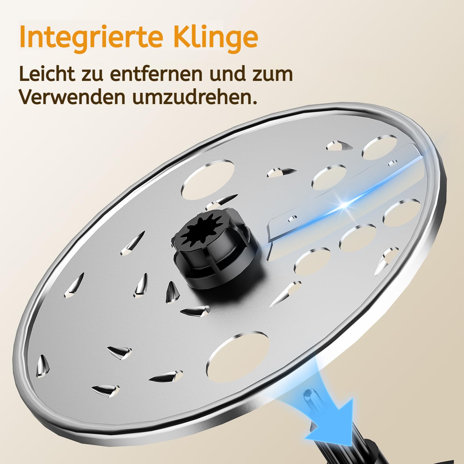 FIMEI Küchenmaschine 800W, 3 Geschwindigkeiten & Pulsfunktion, 1,5L Zerkleinerer, Teigkneter, Raspel, Wendeschneider, Emulgierscheibe, Doppelverriegelung, Kompakt & Platzsparend