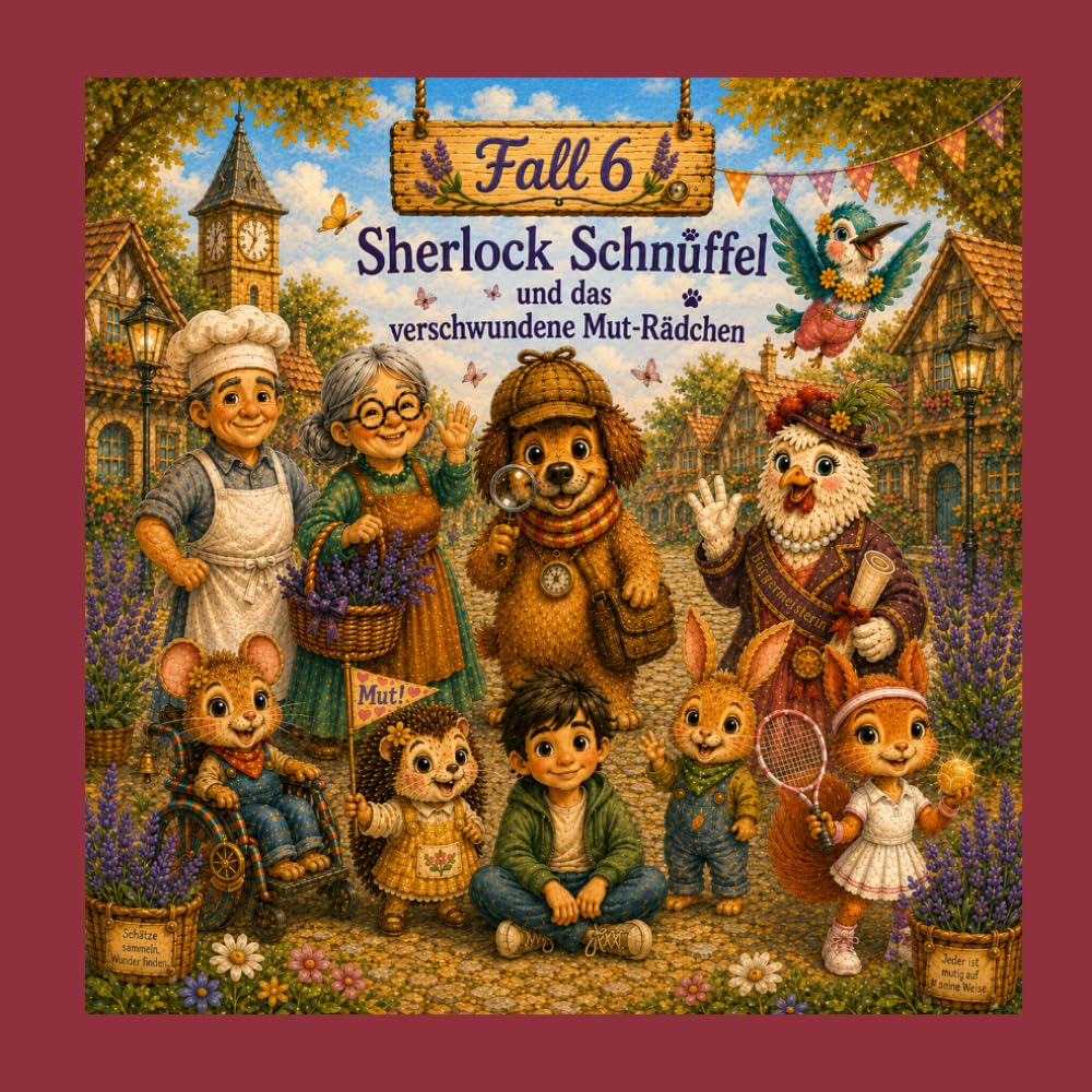 Sherlock Schnüffel und das verschwundene Mut-Rädchen: Fall 6 (Sherlock Schnüffel – Ein tierischer Detektiv -)