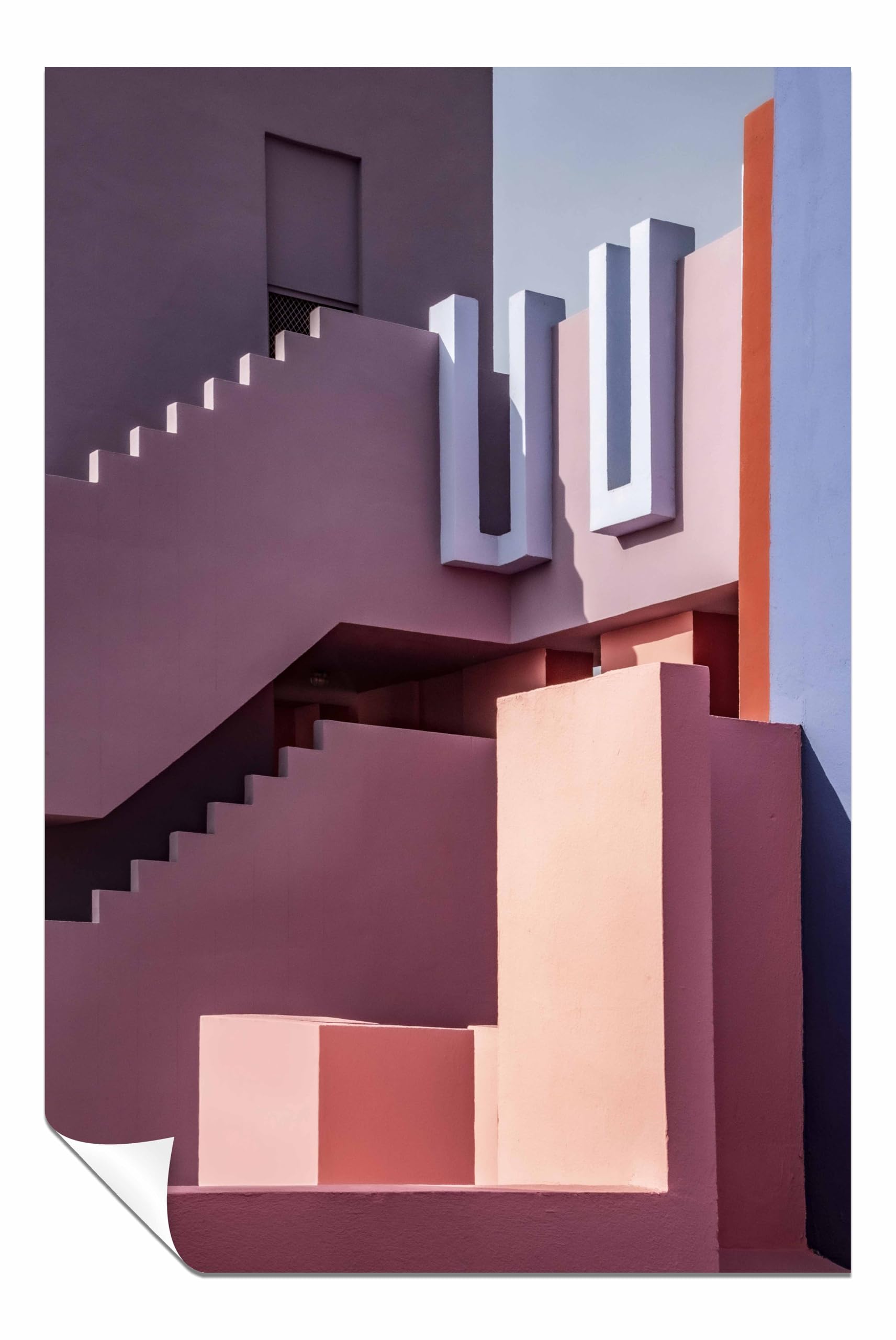 Muralla Roja #10 Unframed Poster Print, Pictures for Home Walls, Bedroom, Living Room & Bathroom Decor 76x51cm (30x20in)
